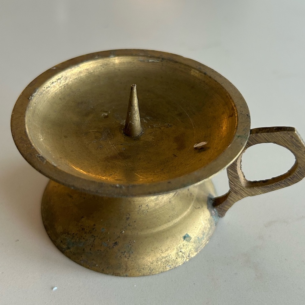 Vintage Brass Candle Holder